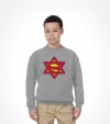 Super Jew Funny Jewish Israel Action-Hero Shirt