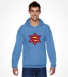 Super Jew Funny Jewish Israel Action-Hero Shirt