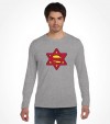 Super Jew Funny Jewish Israel Action-Hero Shirt