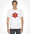 Super Jew Funny Jewish Israel Action-Hero Shirt