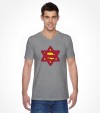 Super Jew Funny Jewish Israel Action-Hero Shirt