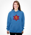 Super Jew Funny Jewish Israel Action-Hero Shirt