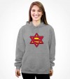 Super Jew Funny Jewish Israel Action-Hero Shirt