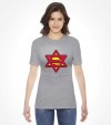 Super Jew Funny Jewish Israel Action-Hero Shirt