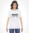 Funny Jewish Yiddish Slogan for "Real Men" Hebrew Shirt