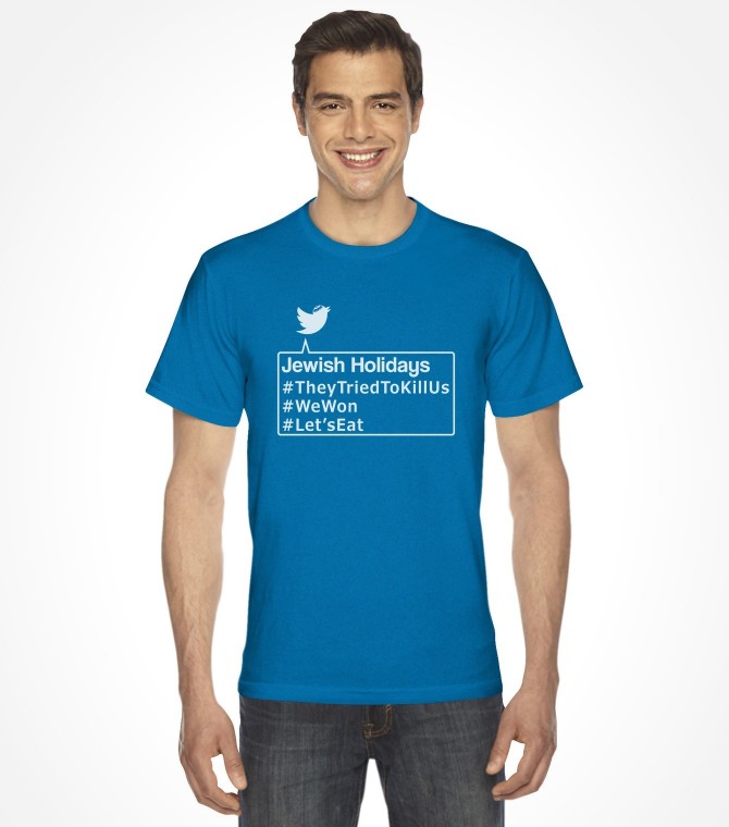 Funny Jewish Holiday Hashtags Shirt