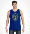 Golden Edition Mossad Hebrew Logo Shirt