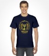 Golden Edition Mossad Hebrew Logo Shirt