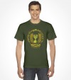 Golden Edition Mossad Hebrew Logo Shirt