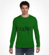 Chicago Subway Map in Hebrew Letters Shirt