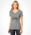 Chicago Subway Map in Hebrew Letters Shirt