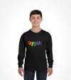 Feygeleh in Rainbow Colors Yiddish Israel Shirt