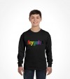 Feygeleh in Rainbow Colors Yiddish Israel Shirt