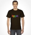 Feygeleh in Rainbow Colors Yiddish Israel Shirt