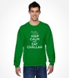 Keep Calm and Eat Challah Funny Jewish Shirt