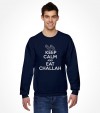 Keep Calm and Eat Challah Funny Jewish Shirt