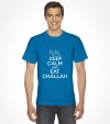 Keep Calm and Eat Challah Funny Jewish Shirt