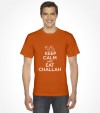 Keep Calm and Eat Challah Funny Jewish Shirt