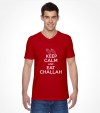 Keep Calm and Eat Challah Funny Jewish Shirt