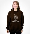 Keep Calm and Eat Challah Funny Jewish Shirt