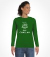 Keep Calm and Eat Challah Funny Jewish Shirt