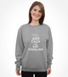 Keep Calm and Eat Challah Funny Jewish Shirt