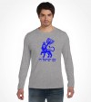 Am Israel Chai Lion of Judah with Menorah Hebrew Shirt