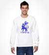 Am Israel Chai Lion of Judah with Menorah Hebrew Shirt