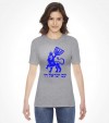 Am Israel Chai Lion of Judah with Menorah Hebrew Shirt
