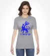 Am Israel Chai Lion of Judah with Menorah Hebrew Shirt