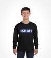 Israel Flag in Letters Shirt