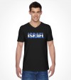 Israel Flag in Letters Shirt