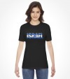 Israel Flag in Letters Shirt