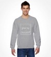 New York City "The Big Apple" - Hebrew Letters Shirt