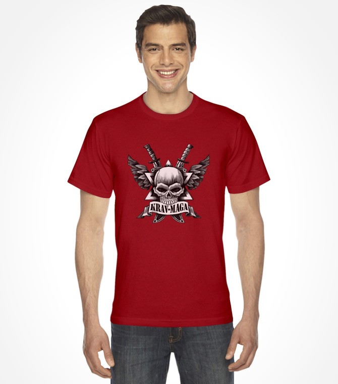 Ultimate Krav Maga Skull and Cross Swords Shirt