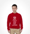 "Keep Calm and Eat Latkes" Funny Jewish Hanukkah Shirt