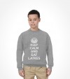 "Keep Calm and Eat Latkes" Funny Jewish Hanukkah Shirt