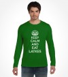"Keep Calm and Eat Latkes" Funny Jewish Hanukkah Shirt