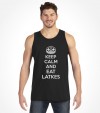 "Keep Calm and Eat Latkes" Funny Jewish Hanukkah Shirt