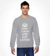 "Keep Calm and Eat Latkes" Funny Jewish Hanukkah Shirt