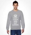 "Keep Calm and Eat Latkes" Funny Jewish Hanukkah Shirt