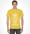 "Keep Calm and Eat Latkes" Funny Jewish Hanukkah Shirt