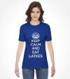 "Keep Calm and Eat Latkes" Funny Jewish Hanukkah Shirt