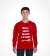 "Real Man Make Latkes" Funny Jewish Hanukkah  Shirt