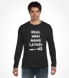 "Real Man Make Latkes" Funny Jewish Hanukkah  Shirt