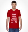 "Real Man Make Latkes" Funny Jewish Hanukkah  Shirt