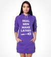 "Real Man Make Latkes" Funny Jewish Hanukkah  Shirt