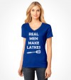 "Real Man Make Latkes" Funny Jewish Hanukkah  Shirt