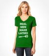 "Real Man Make Latkes" Funny Jewish Hanukkah  Shirt