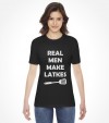 "Real Man Make Latkes" Funny Jewish Hanukkah  Shirt